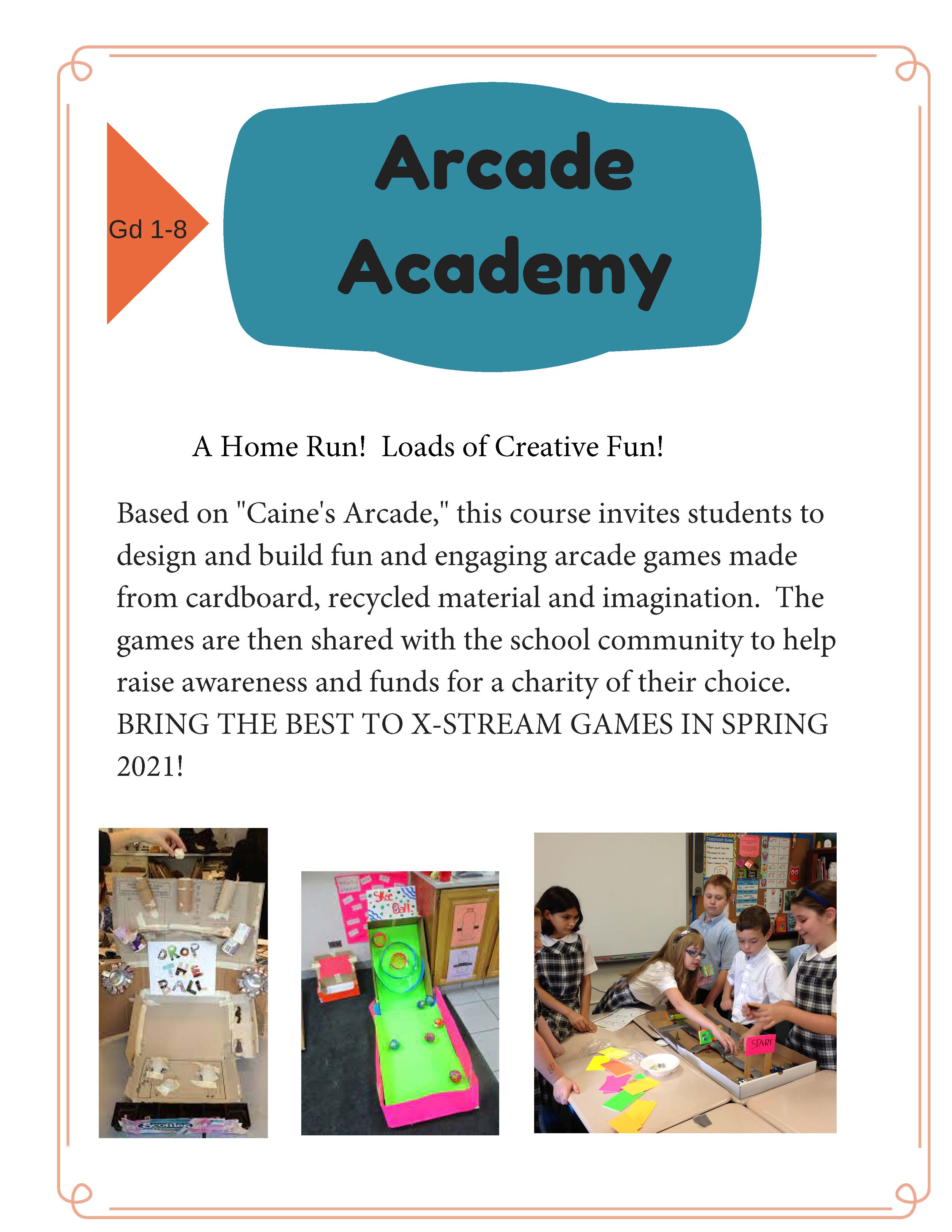 2021-2022 STREAM Academy - Arcade Academy